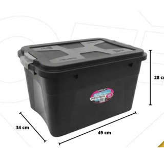 Organizador 30 Litros Caixa Organizadora Para Ambientes Pratico Moderno Tampa Travas Caixa Organizadora
