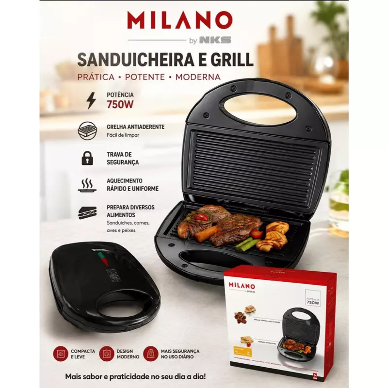Sanduicheira Grill Elétrica Imperdível! 🥪