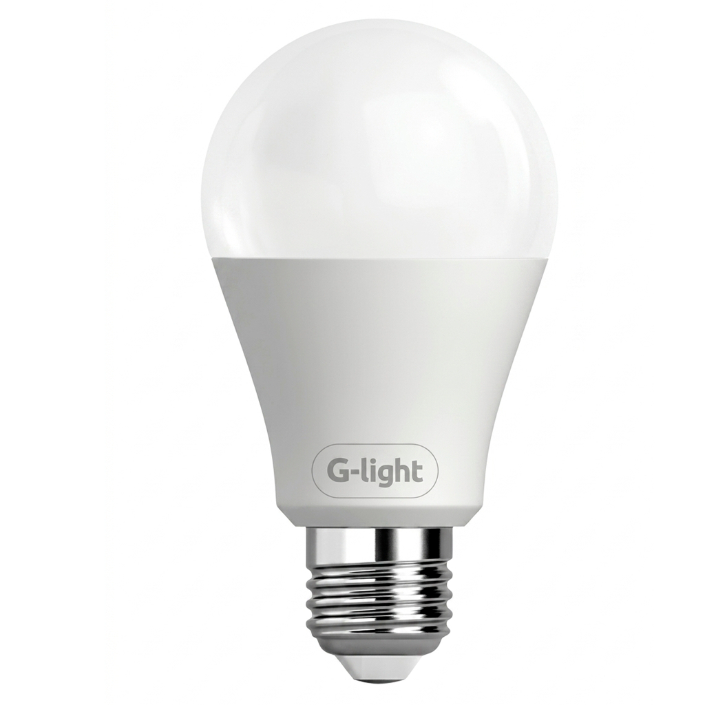 Lâmpada LED Bulbo 6,5W E27 6500K Luz Branca Bivolt G-Light Iluminação Casa