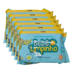 kit 840 Toalhas Umedecidas Bebê Limpinho