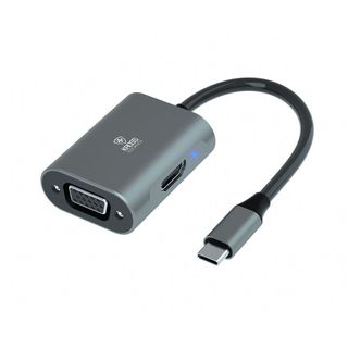 Adaptador Kross KE-UCT205 USB-C para HDMI e VGA