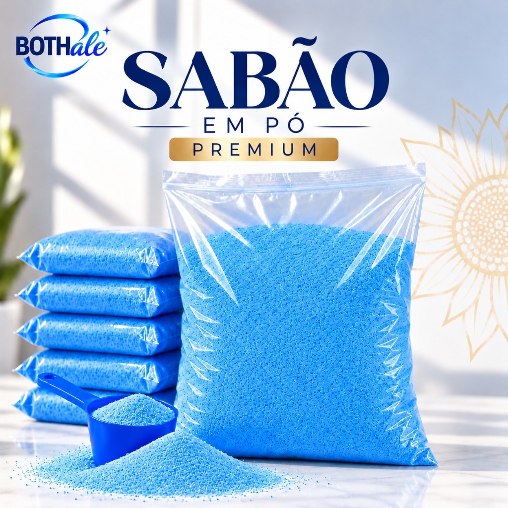 Sabão em Pó Premium BOTHale | Limpeza Profunda, Remove Manchas e Perfume Duradouro