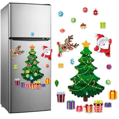 Kit Ímãs Natalinos para Geladeira Árvore Papai Noel Rena Enfeites Decoração de Natal Cozinha Presente