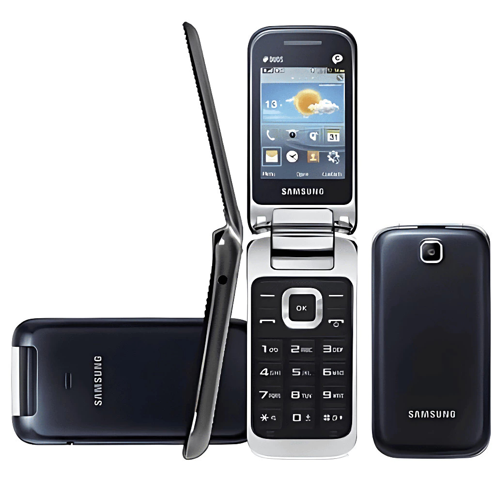 Bluetooth Celular Samsung GT-C3592 Dobrável 2 Chip Tela 2.4 T9 Teclado Bateria Longa Duração Telefone Sênior Com FM 2G — imagem 2 de 2