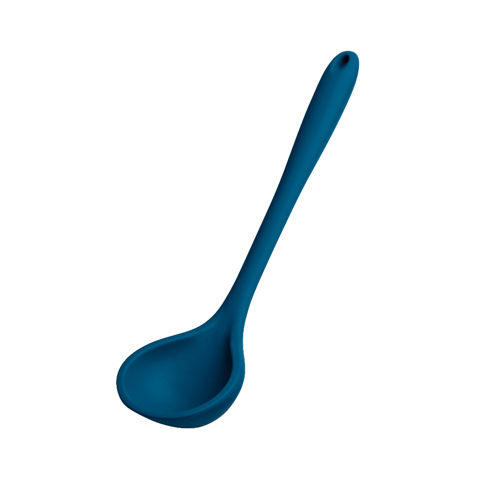 Kit 7 Utensílios de Cozinha em Silicone Azul para Cozinhar, Servir e Preparar Alimentos — imagem 2 de 2