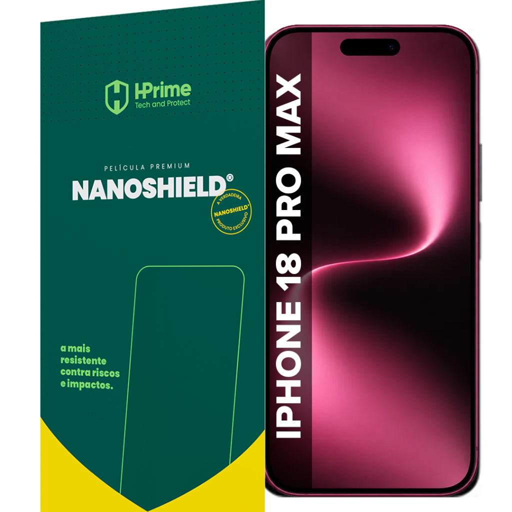Pelicula Premium Hprime Nanoshield Para iPhone 18 Pro / iPhone 18 Pro Max