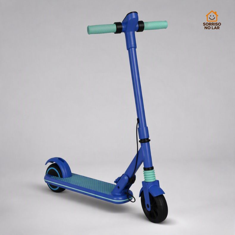 Patinete Elétrico Infantil 130W Scooter Motorizada Dobrável para Crianças