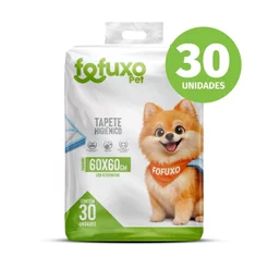 Tapete Higiênico Slim Fofuxo 30 Unidades 60cm x 60cm | Cães Todos os Portes Fralda Pet Xixi