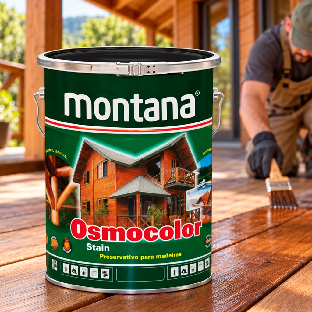 Stain Osmocolor Transparente Stain Montana Preservativo Transparente 18L Stain Deck Montana Incolor