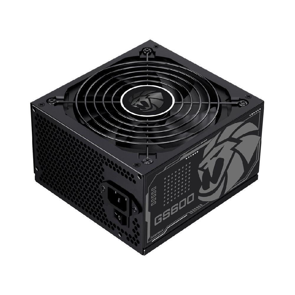 Fonte Gamer Gamemax GS600 600W 80 Plus White, PFC Ativo, Bivolt Automático