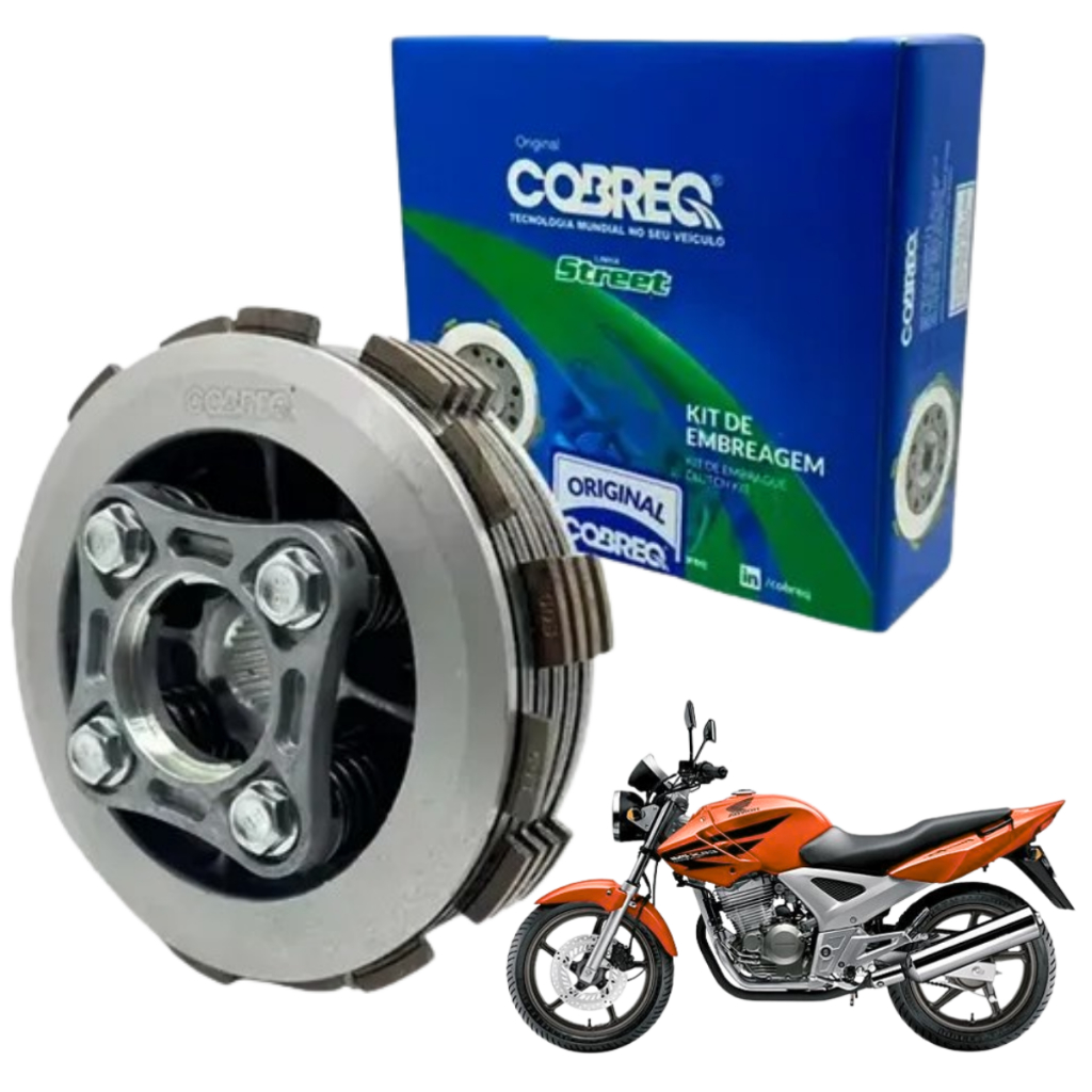 Kit Embreagem Completo Cbx 250 Twister 2001 à 2008 Original Cobreq