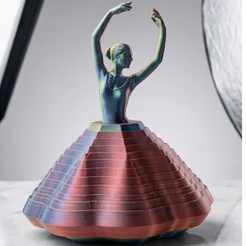 Bailarina Brinquedo Sensorial Fidget Toy Articulada Decoração - Alívio de Estresse e TDAH