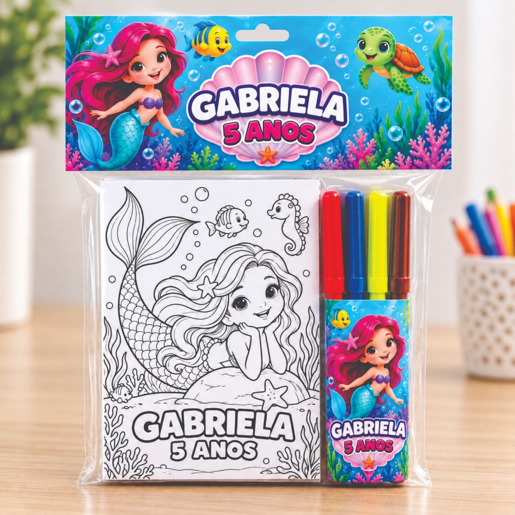 10 Kits de Pintura Personalizado com Tela e Canetinha