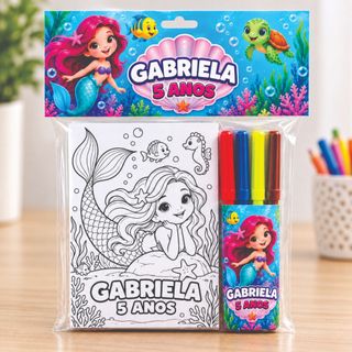 10 Kits de Pintura Personalizado com Tela e Canetinha
