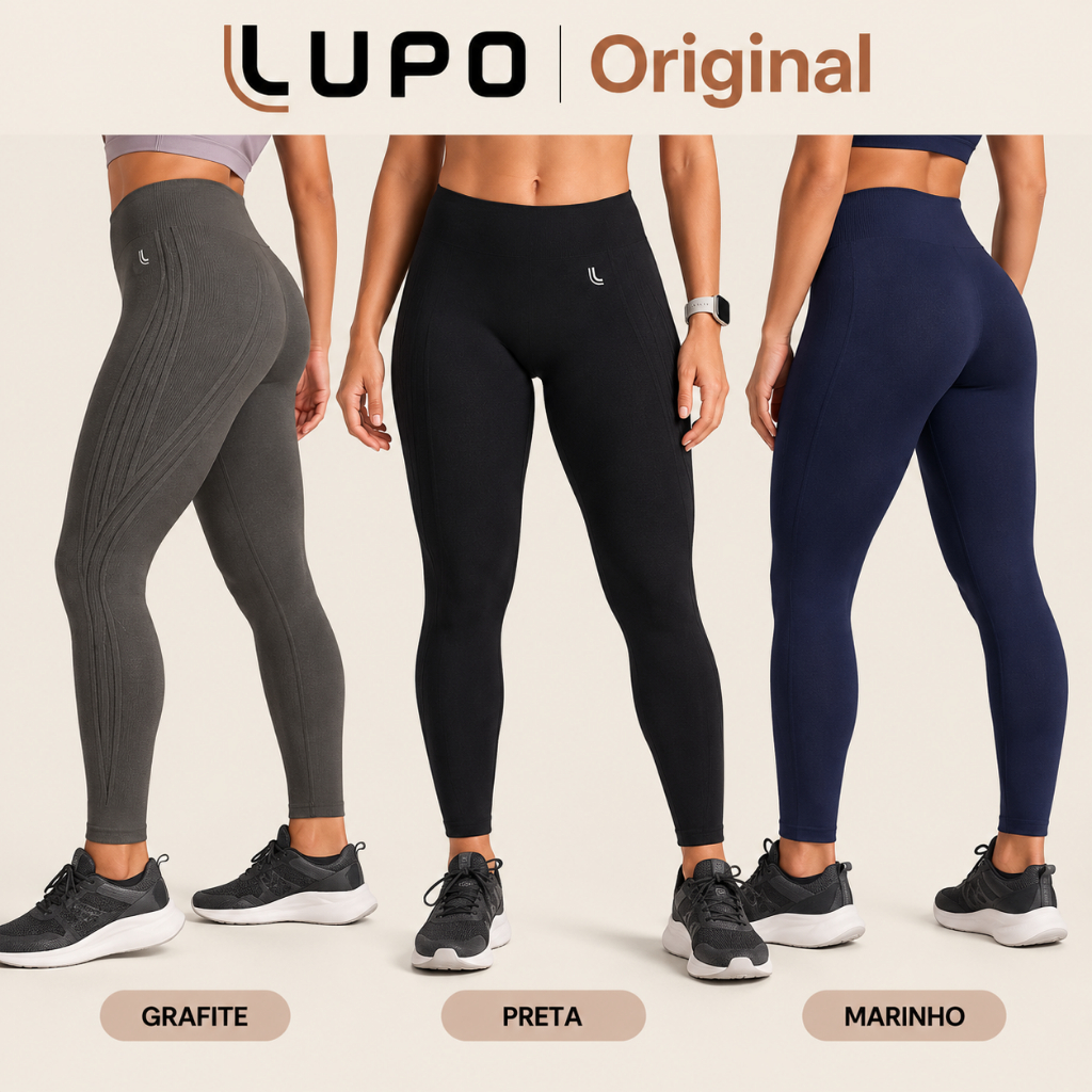 Calça Legging Max Lupo Academia Sem Transparência Original Treino Fitness