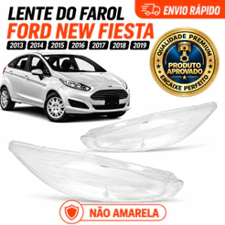 Lente Farol Ford New Fiesta 2013 2014 2015 2016 2017 2018 2019