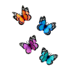 Kit com 15, 30 e 45 Aplique Borboletas 3D Topo de Bolo, Buquê, Enfeites, Decoração e artesanato