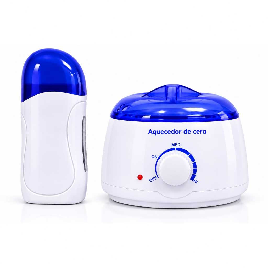 Kit Aquecedor Panela De Cera Depilação 45W + Rolo Depilatorio