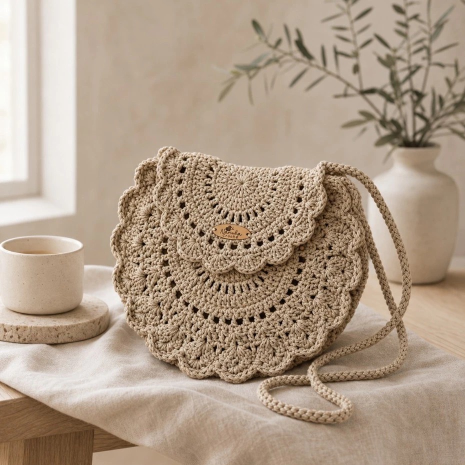 Bolsa de Crochê Feita à Mão - Modelo e cores à sua escolha - Sob Encomenda
