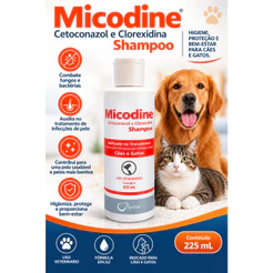 Shampoo - Syntec Micodine - Para Cães E Gatos - 225ml