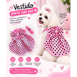 Coleira Peitoral de Saia - Gato ou Cachorro - Acompanha guia - Parte 2
