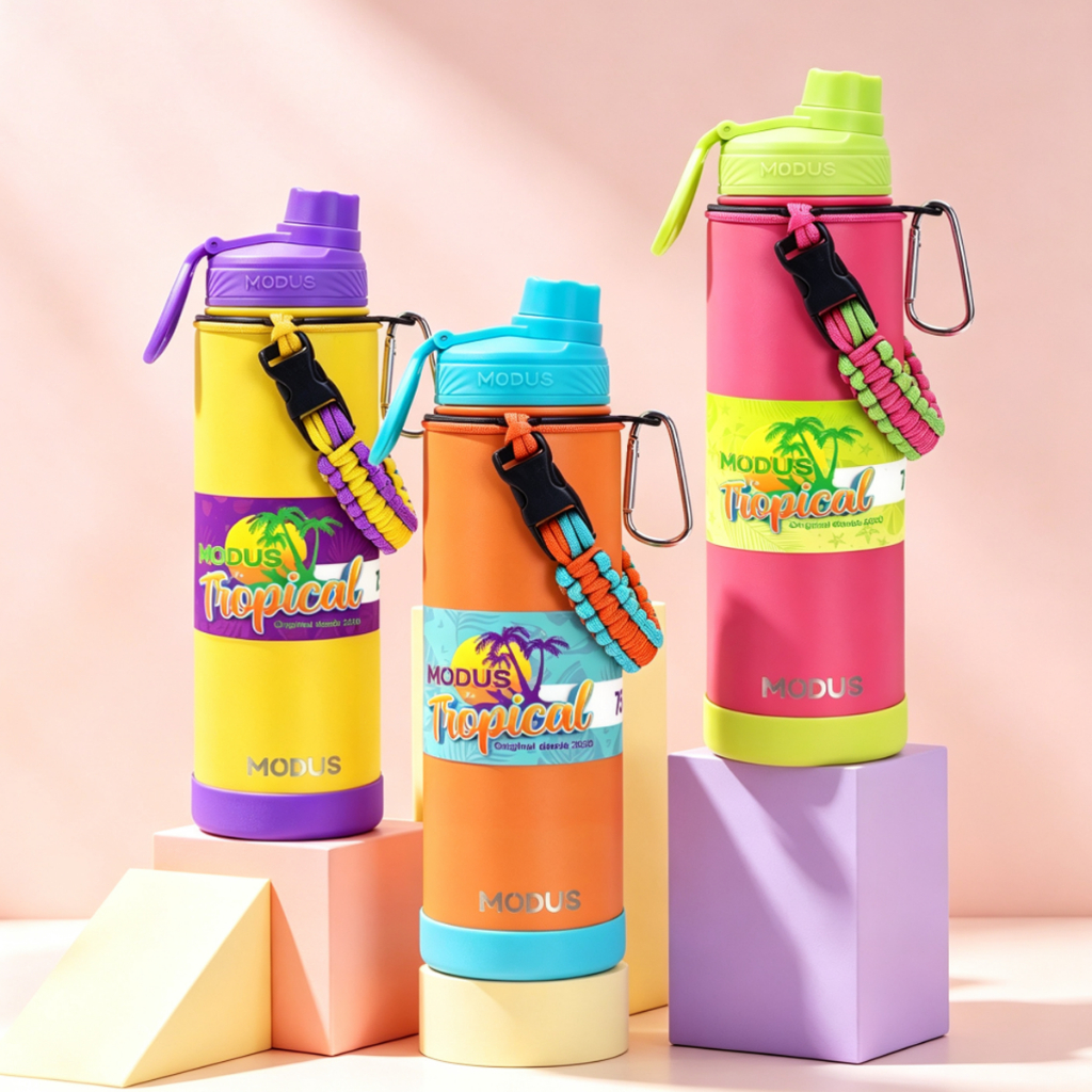 MODUS Garrafa Térmica De 750ML Para Esportes E Condicionamento Físico Ao Ar Livre