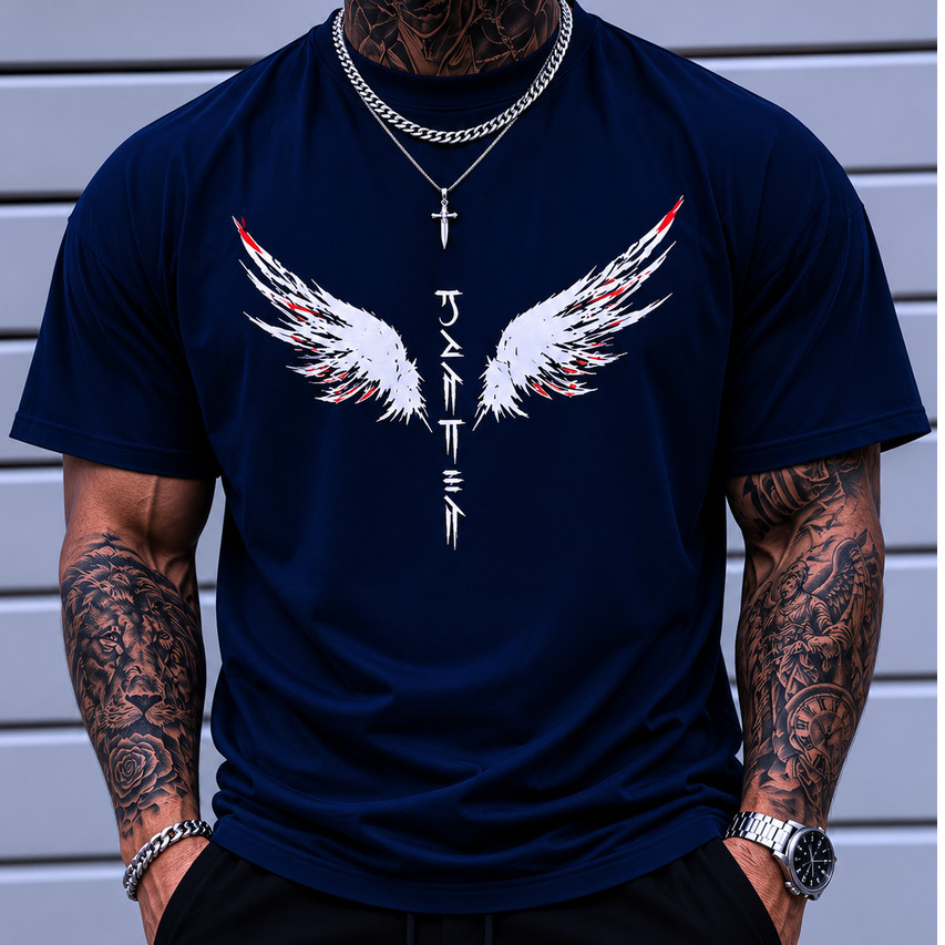 Camisetas Masculina 100% Algodão, Camisetas Modelo ASA, Camisetas Estilosas, Camisetas Casual, Básica, Estampa em DTF