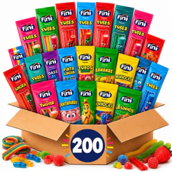 Kit 200 Pacotes Bala Fini Sortida 15g Sabores Variados Kit Festa Lembrancinha Doces