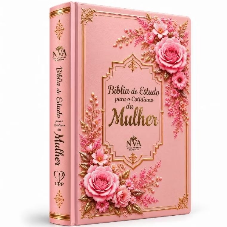 Bíblia de Estudo Para o Cotidiano da Mulher NVA - Edição com papel branco