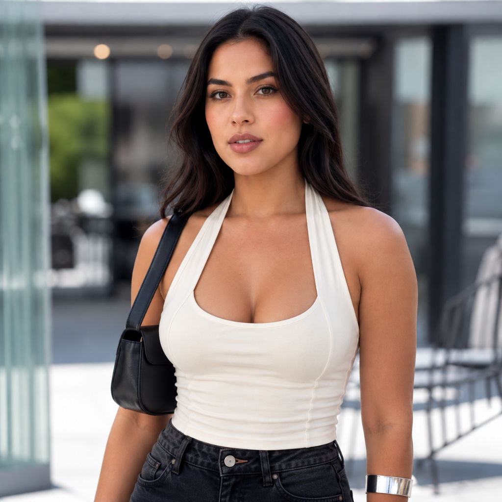 Cropped Halter Academia Fitness Verão