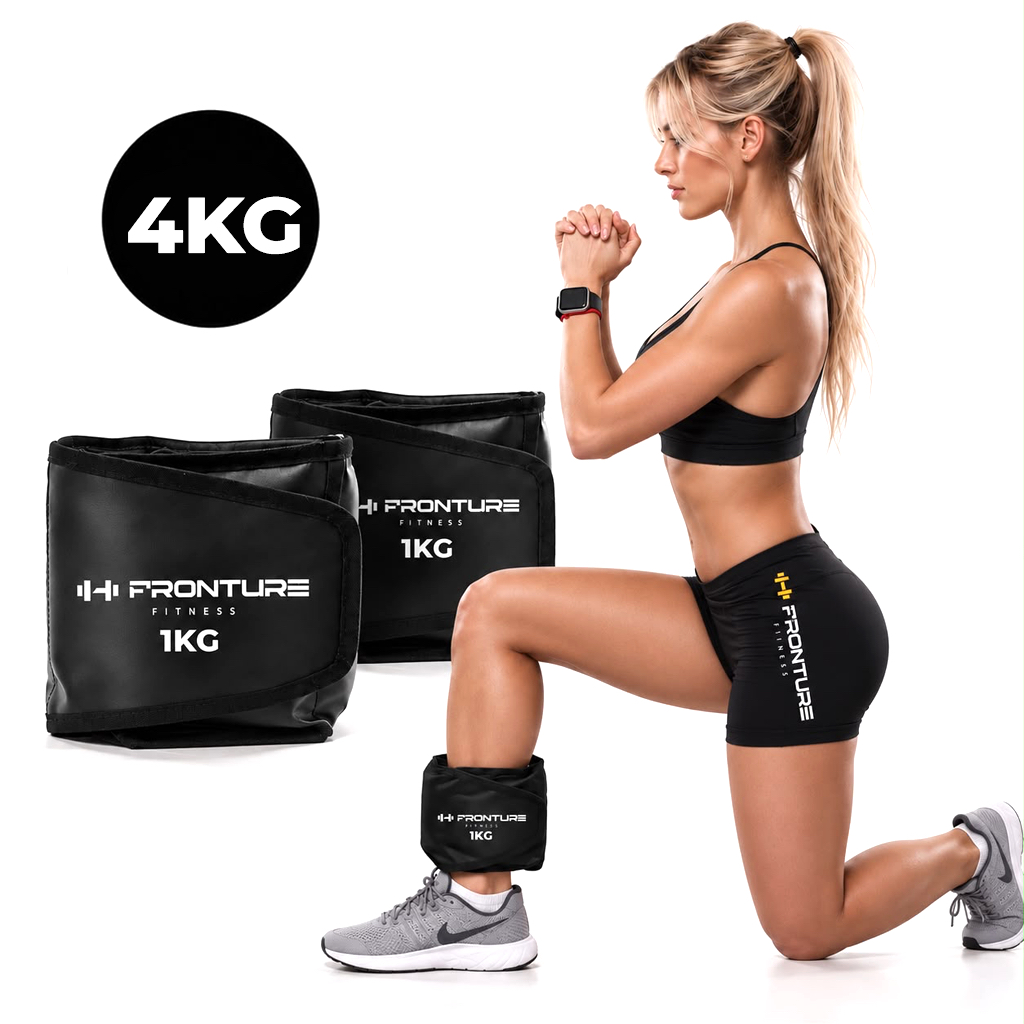Caneleira de Peso PAR Tornozeleira Profissional Academia Musculaçao Ginastica Exercicios 4KG