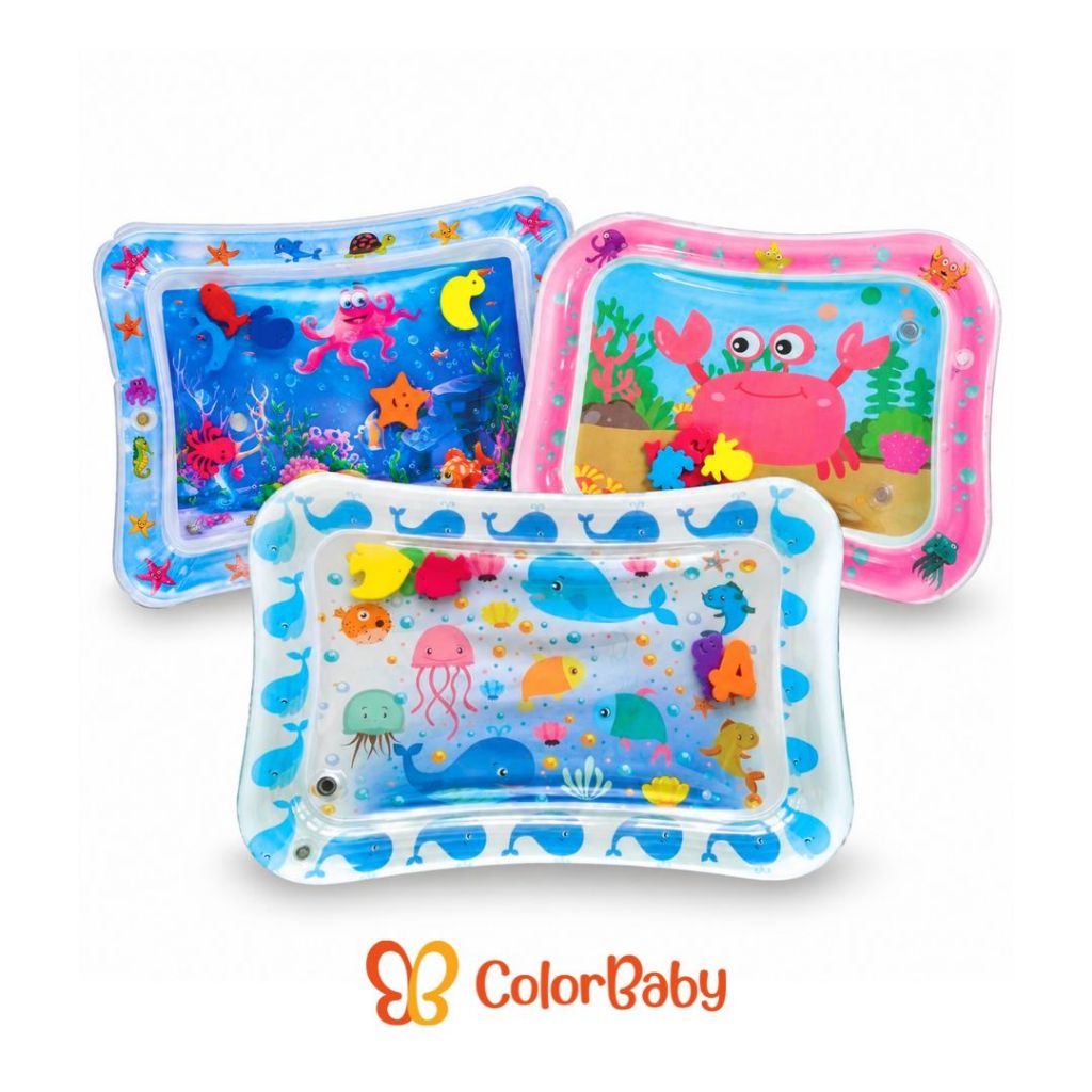 Tapete Infantil Inflável de Água - Almofada de Atividade Sensorial para Bebês - Meninos e Meninas