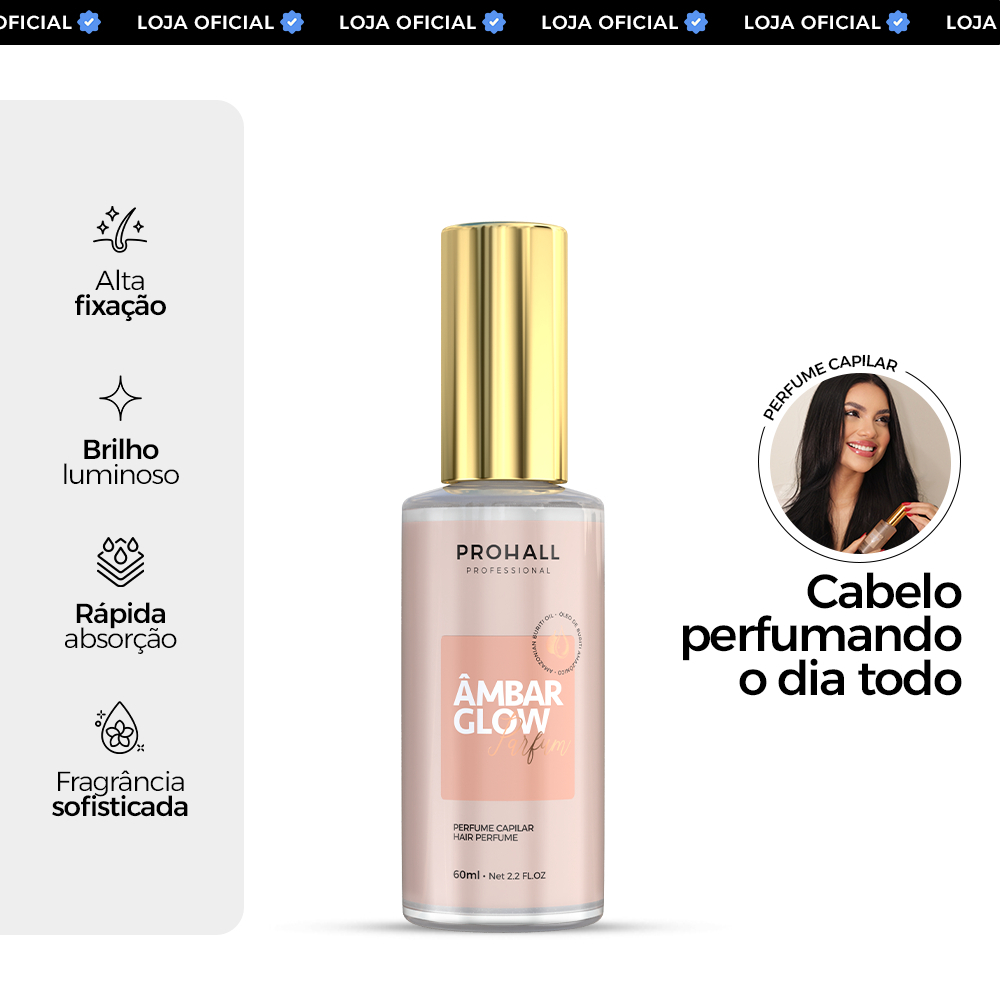 Perfume Capilar Ambar Glow intense parfum 60ml