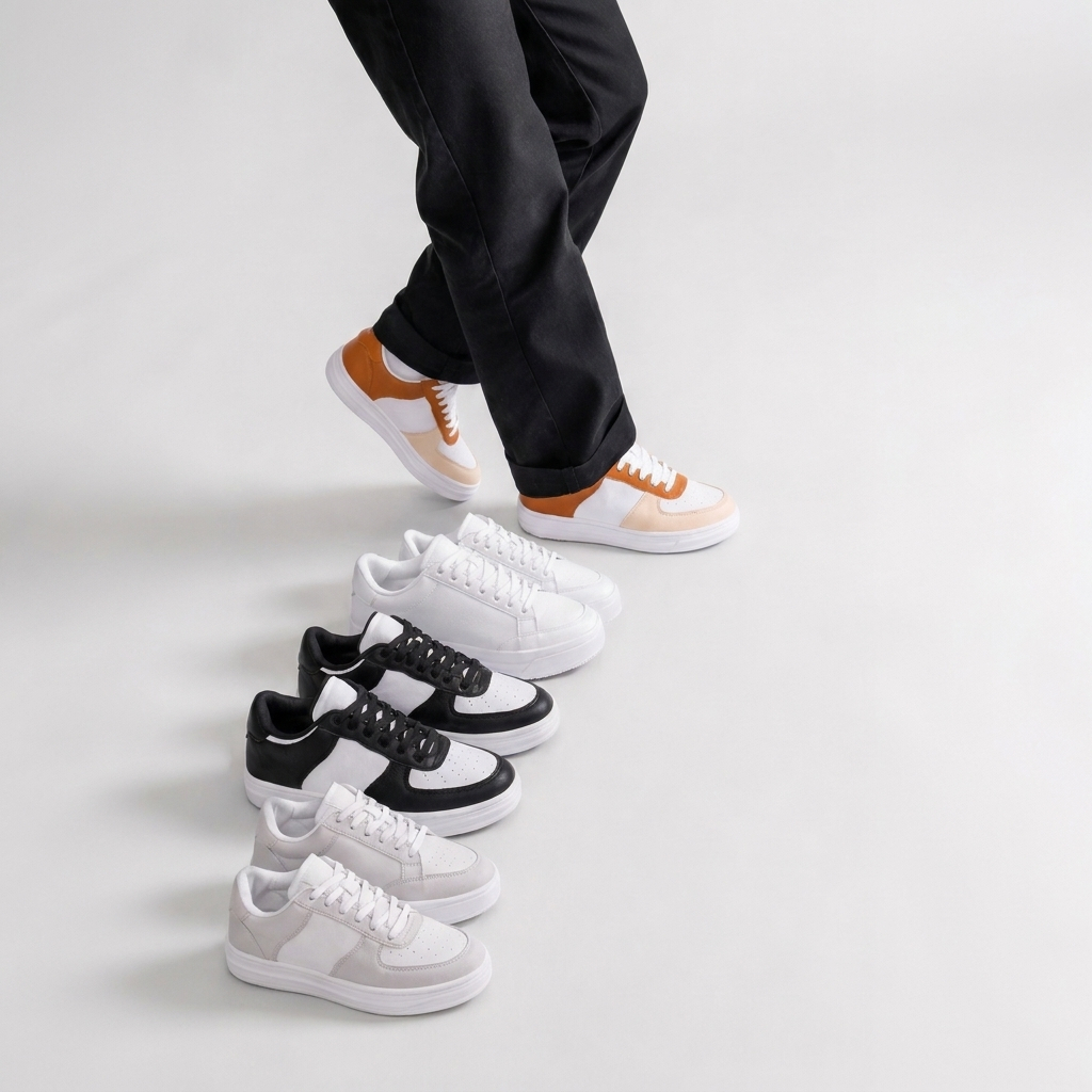 Tênis Feminino Casual Leve Macio Dia a Dia Confortável Branco Calce Fácil Sola Alta