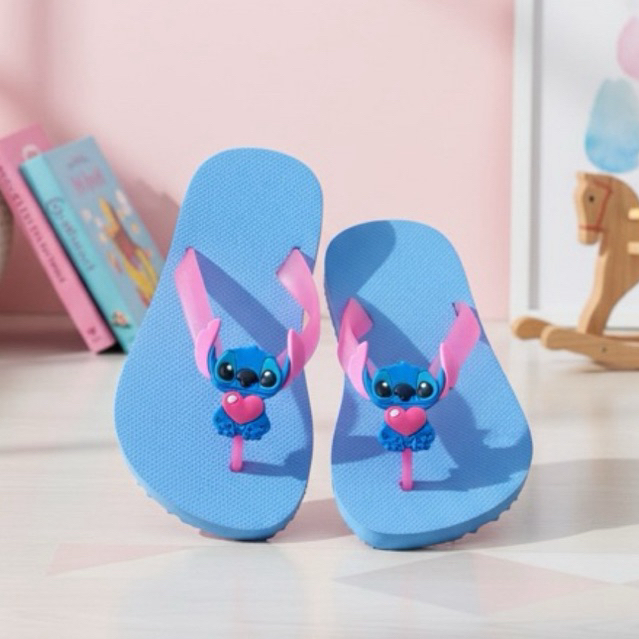 Chinelo Infantil Stitch Menina Leve Macio Confortável Casual Lançamento Verão