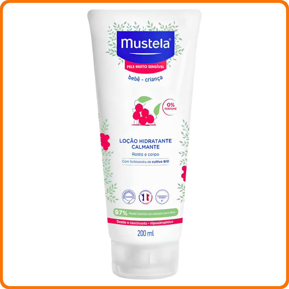 Loção Hidratante com Ação Calmante para Pele Muito Sensível Mustela (Apaisant) com 200ml