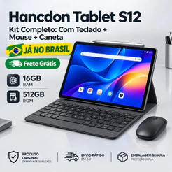 Hancdon S12 Tablet 11.6" | 16GB RAM + 512GB ROM | Bateria 8800mAh | 5G + Wi-Fi MTK6799