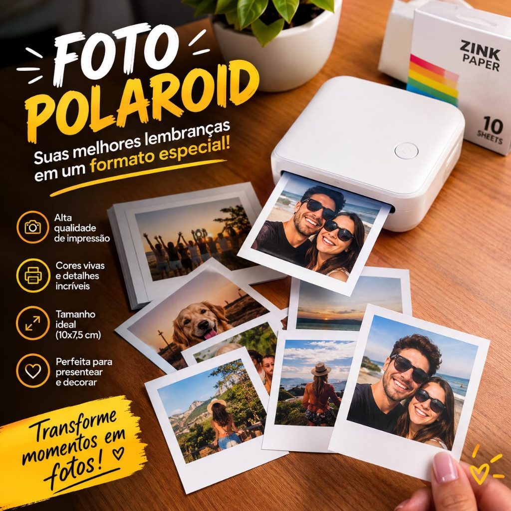 Fotos Polaroid | Kits Fotos | Revelação de Fotos | Impressão Fotográfica