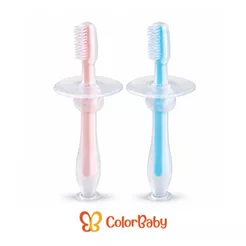 Escova de Dente de Silicone para Bebês - Saúde e Higiene Bucal - ColorBaby