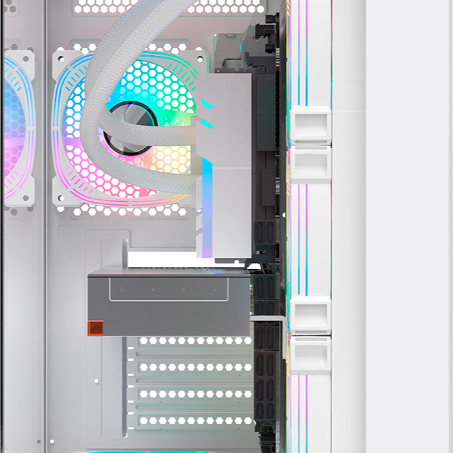 Gabinete Gamer Gaming Master Ghost Shark ATX CG-W2J1 Branco — imagem 2 de 2