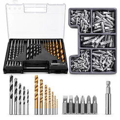 Jogo De Brocas Bits E Buchas Titanium Com 300 Peças