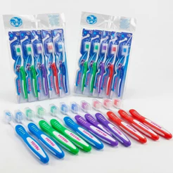 Kit Escova de Dente Macia Média e Dura Adulto 8 12 24 Unidades Super Hgiene Cuidado Beleza Saúde Bucal