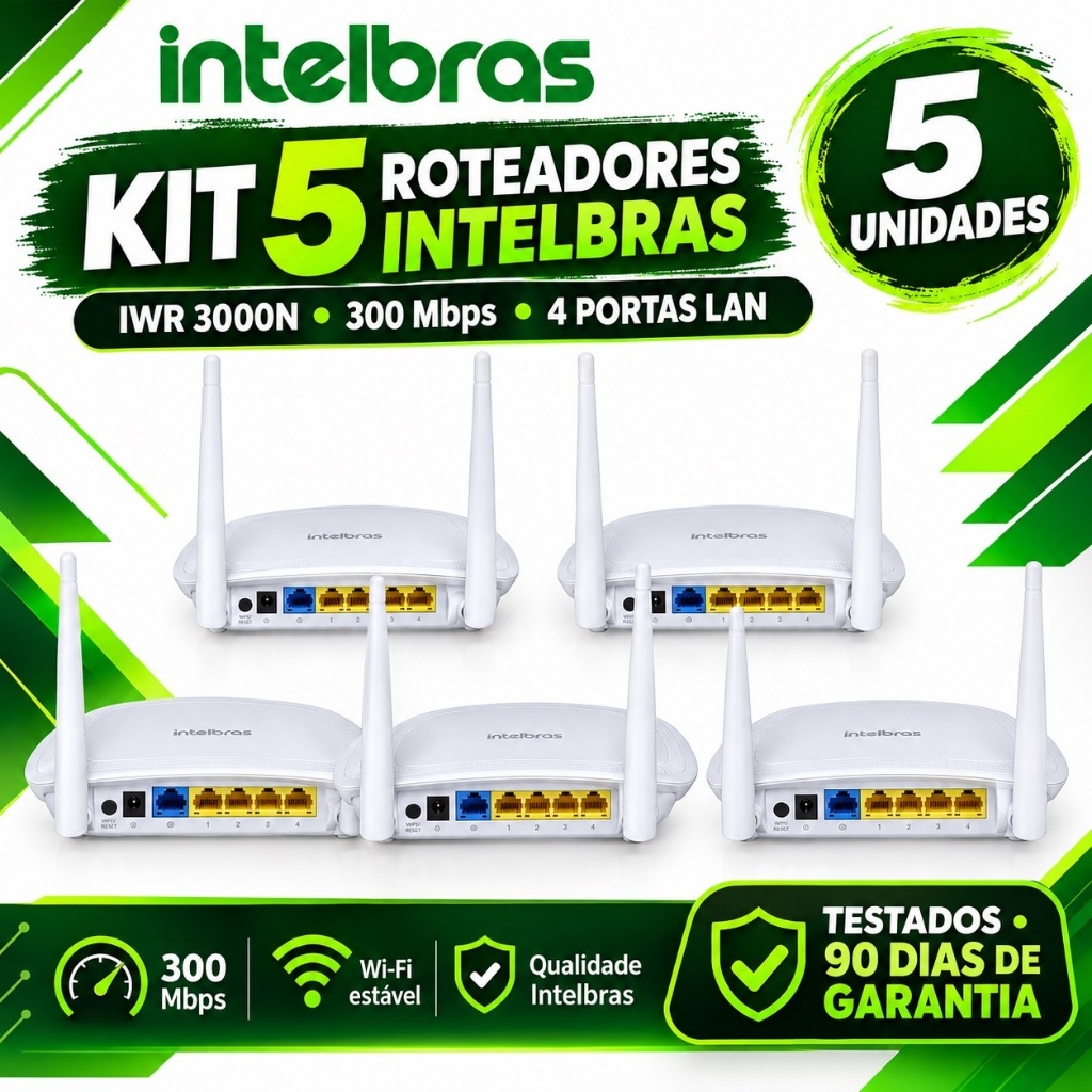 🔥🔥Modem Roteador IWR3000N KIT ESCOLHA O SEU – Internet Rápida, Estável e Sem Travamentos! Usado Premium 🔥🔥 COMPLETÃO