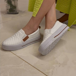 slip plataforma Casual Feminino Confortável Antiderrapante Para Secretária e Escritório