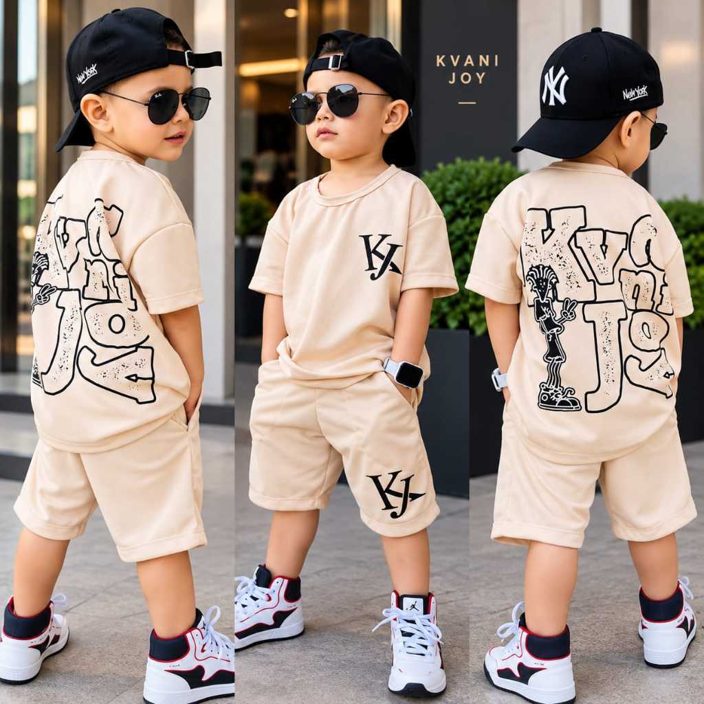 Conjunto Infantil Masculino De Verão - Camisa + Bermuda - Tamanho 2 Ao 12 Anos