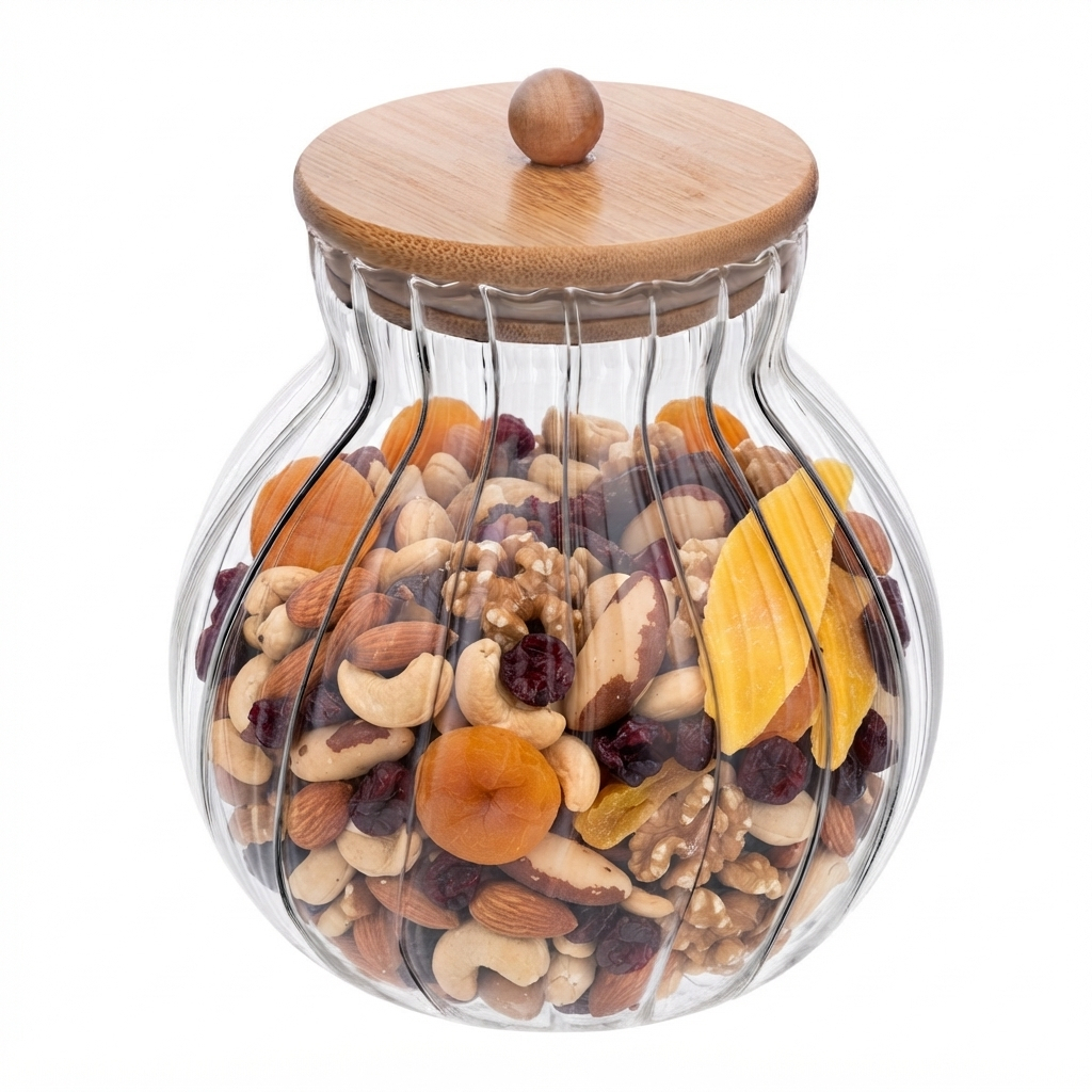 Porta Mantimentos de Vidro Borossilicato 1500ml com Tampa Wolff Classic para Massas Grãos e Cereais Organização Despensa