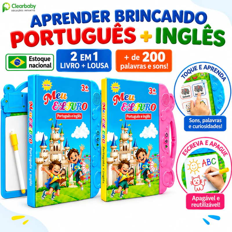 Livro Sonoro Interativo Bilíngue Português