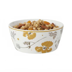 Bowl Wolff Doce Encanto 15cm Amarelo de Cerâmica Tigela para Sobremesa Açaí Cereal Sopa Caldo Petisco Saladas Mesa Posta