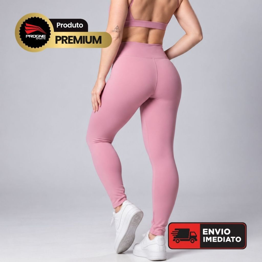 Calça Legging Feminina Compressão Sem Transparência - Progne Sports - Modela Cintura e Glúteos - Corrida Academia