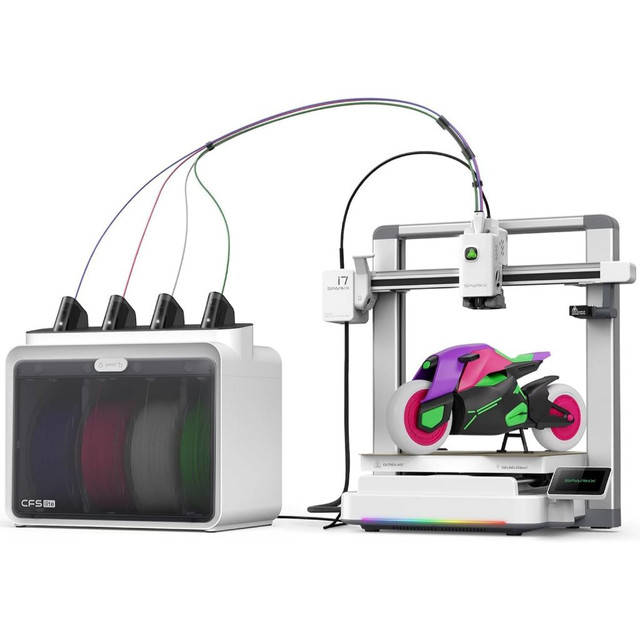 Impressora 3D Creality Maker Sparkx I7 Combo Multicolorida, para Foto 3D sem Modelagem
